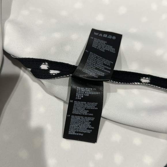 • Reiss • Rosalia Polka Dot Black White Mini Skirt US 2 Women’s Zip Back - Picture 5 of 6